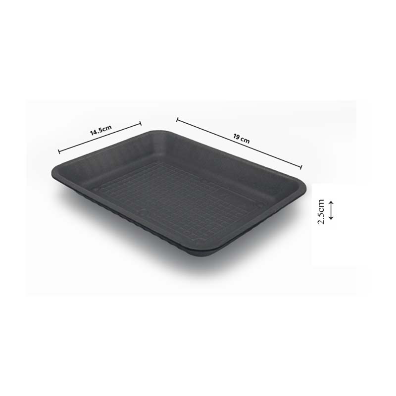 صحن فلين اسود مقاس رقم 2 – حزمة 25 صحن