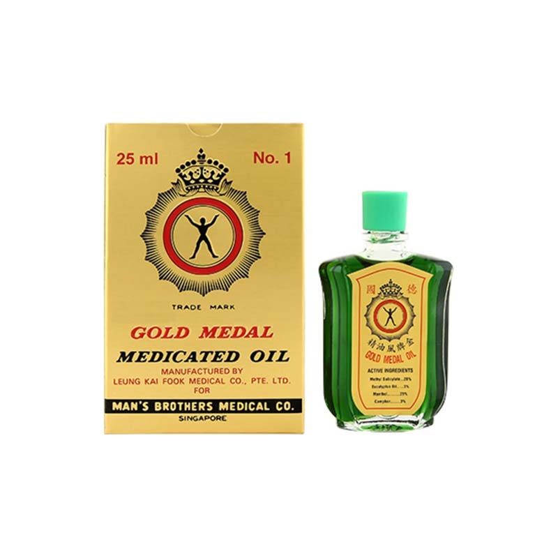 زيت الوسام الذهبي الاصلي لمكافحة الرياح – 25 مل | يساعد في تخفيف احتقان الانف والالام الموضعية للعضلات