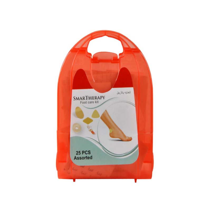 مجموعة بلاسترات للعناية بالاقدام من سمارت ثيرابي | 25 قطعة باشكال متنوعة لحماية القدم من الفقاعات والبثور
