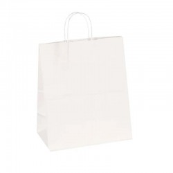 حزمة اكياس ورقية بيضاء M