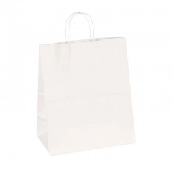 حزمة اكياس ورقية بيضاء L