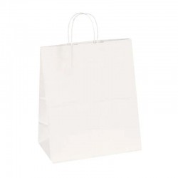 حزمة اكياس ورقية بيضاء XL