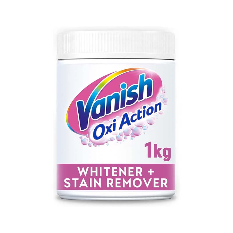 مسحوق فانيش أوكسي أكشن لتنظيف الملابس – 1كجم | لإزالة البقع وتبييض الملابس – خالٍ من مبيضات الكلور – مناسب للغسالات الأوتوماتيكية والعادية