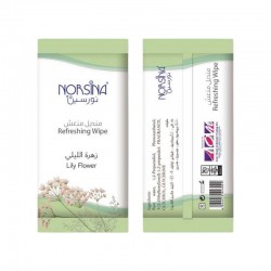 نورسينا مناديل منعشة برائحة زهرة الليلي – 50 منديل