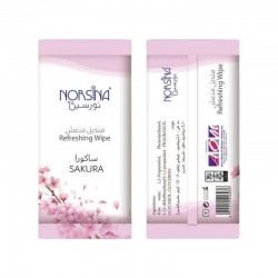 نورسينا مناديل منعشة برائحة ساكورا – 50 منديل