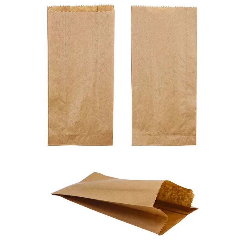 اكياس ورقية بنية بدون قاعدة | مقاس 3 – حزمة تحتوي على 25 كيس (الطول 32 سم × العرض 16 سم)