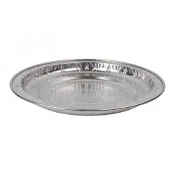 كرتون صحون قصدير المنيوم دائري 55 سم – 25 صحن