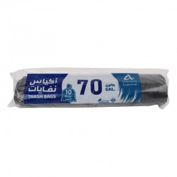الفا اكياس نفايات جالون 70 – 10 كيس اسود