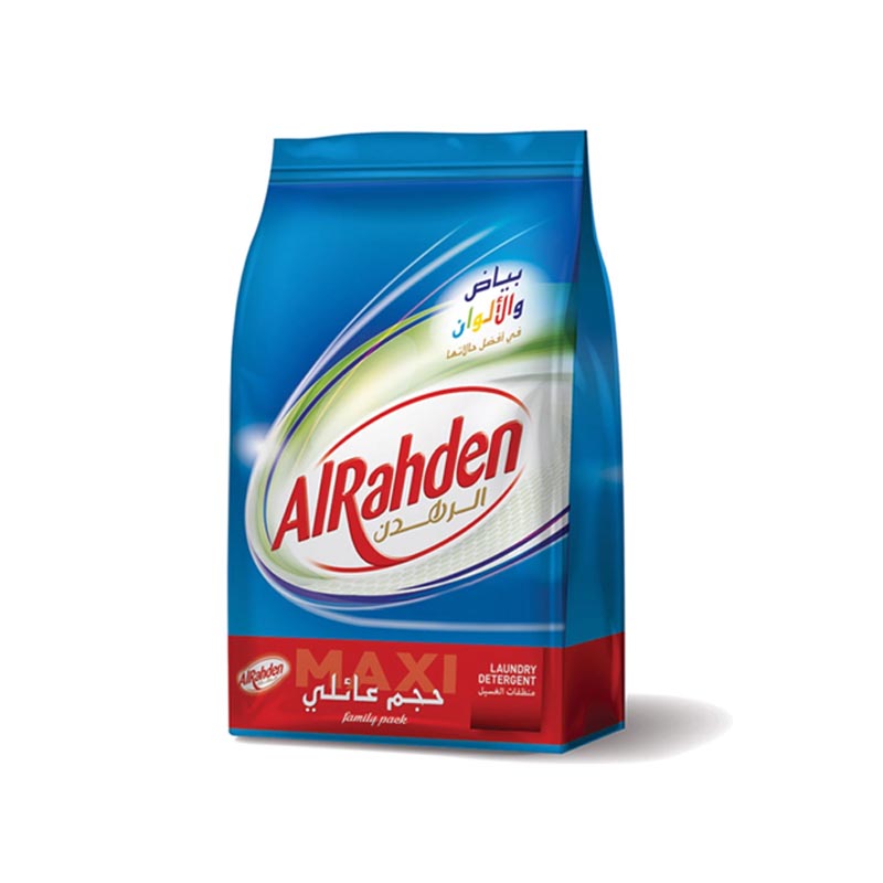 مسحوق غسيل الملابس الاوتوماتيكية الرهدن 8 كيلو للملابس البيضاء والملونة برائحة العطر الاصلي