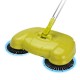 ماكينة كنس يدوية متعددة الوظائف – مكنسة وممسحة أرضيات بفرش دوارة 360 درجة مع جاروف مدمج