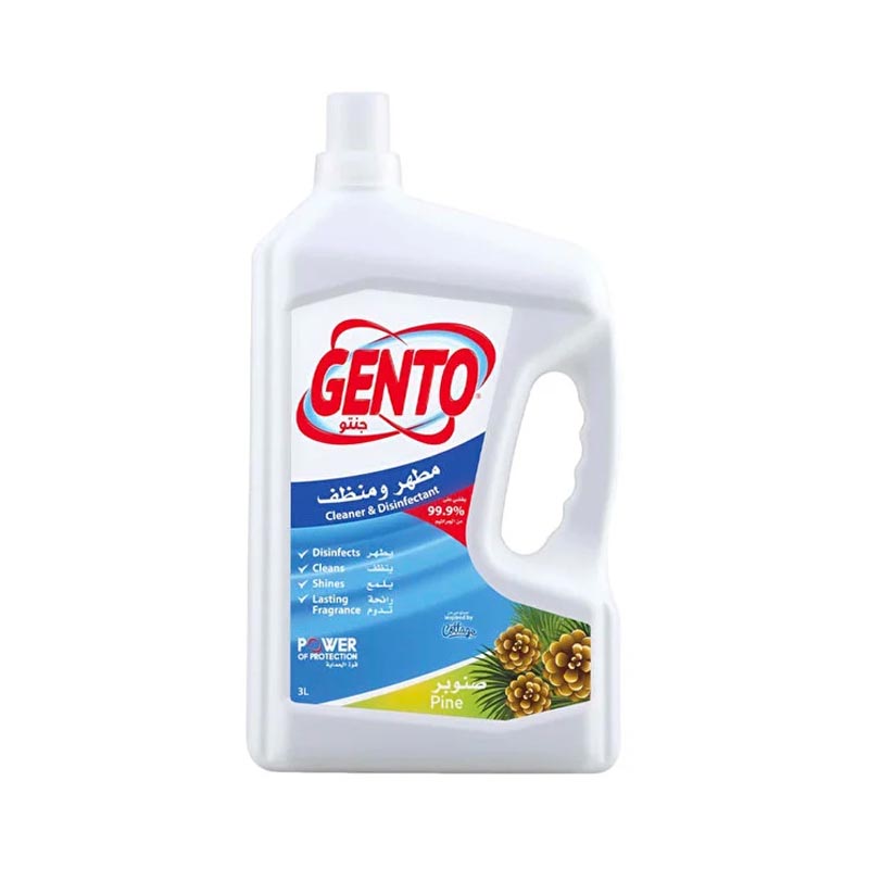 جنتو مطهر ومنظف متعدد الاستخدام برائحة الصنوبر – 3 لتر