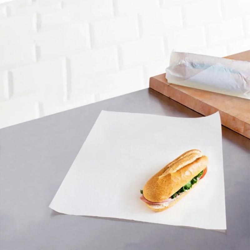 ورق لف سندويش ابيض متعدد الاستخدامات بوزن 400 جرام | مقاس الورقة 33 سم × 24 سم