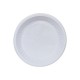 صحن بلاستيك دائري رقم 26 سميك ابيض | كرتون يحتوي على 10 حزم × 50 صحن (الاجمالي 500 صحن) – قطر 24 سم