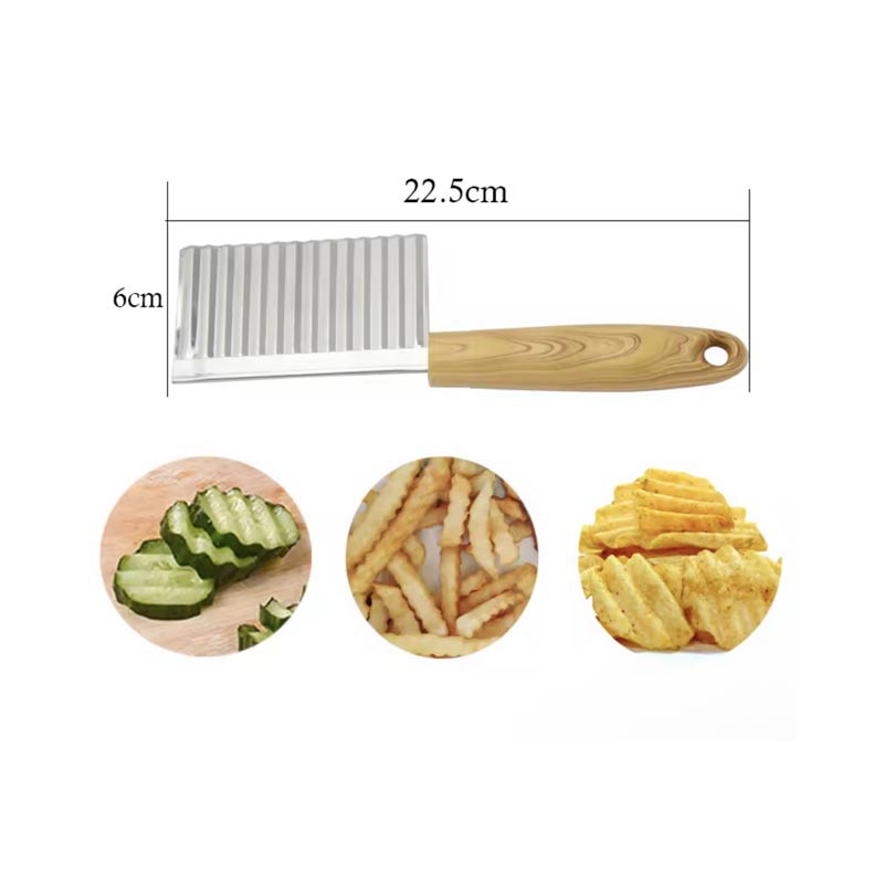 سكين خضار مموج بمقبض بلاستك – 22.5 سم