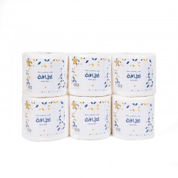 كرتون مناديل رول لطافة 300 متر – 6 حبات
