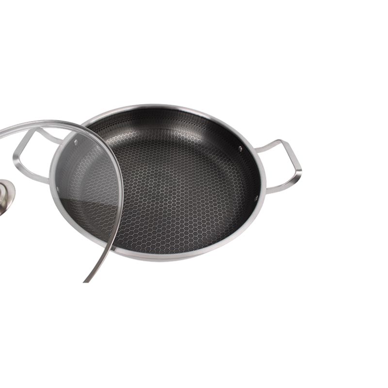 قدر استانلس ستيل عالي الجودة بغطاء زجاج بفتحة تهوية ومقبض عازل للحرارة | قطر 24