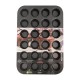 قالب مافن معدني غير لاصق من بيكرز سيكرت - Baker’s Secret | صينية كب كيك ميني 24 تجويف – مقاس 41.8×29 سم