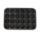 قالب مافن معدني غير لاصق من بيكرز سيكرت - Baker’s Secret | صينية كب كيك ميني 24 تجويف – مقاس 41.8×29 سم