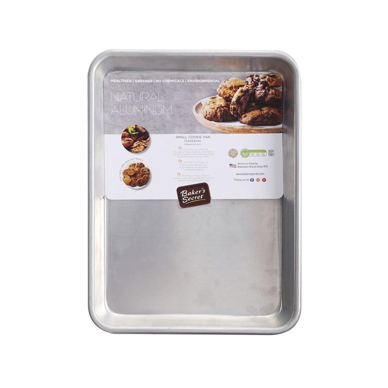 صينية كوكيز مسطحة من الالمنيوم المعاد تدويره من بيكرز سيكرت - Baker’s Secret | مقاومة للالتواء – مقاس 34.6×24.5×2.5 سم
