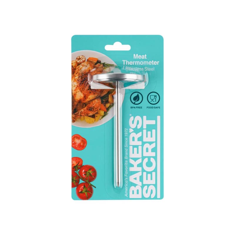 مقياس حرارة ستانلس ستيل لقياس حرارة اللحوم من بيكرز سيكرت - Baker’s Secret | دقة عالية في قياس درجة النضج