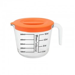 كوب قياس زجاج بغطاء 500 مل من بيكرز سيكرت - Baker’s Secret