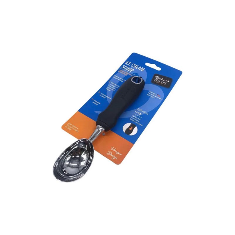 ملعقة آيسكريم من الستانلس ستيل بمقبض مريح من بيكرز سيكرت - Baker’s Secret | طول 21.7 سم