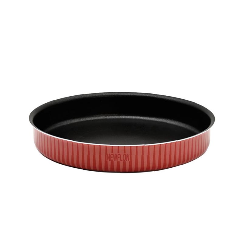 صينية فرن دائرية من نيوفلون – قطر 34 سم وعمق 5 سم، بمواد إيطالية، صناعة سعودية، توزيع حراري متساوٍ وسطح سهل التنظيف