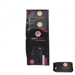 حزمة مناديل تنظيف للعباية للاستخدام السطحي – تميز الراقي – 10 اكياس