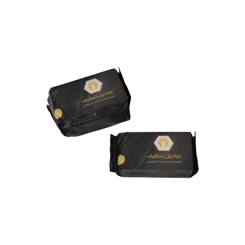 حزمة مناديل تنظيف للعباية من تميز الراقي – مناديل مبللة للاستخدام السطحي فقط – تحتوي الحزمة على 10 اكياس