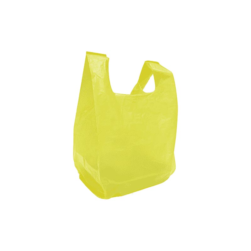 اكياس تسوق علاق باللون الاصفر مصنوعة من البلاستيك المتين، حزمة وزنها 1 كجم تحتوي على قرابة 70 كيس، طول الكيس 40 سم وعرضه 30 سم.