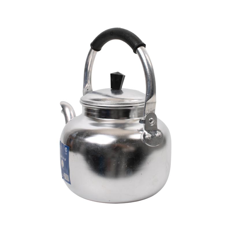 ابريق شاي المنيوم ابو تاج الاصلي دائري مقاس 12 – تصميم متين ومقاوم للتآكل