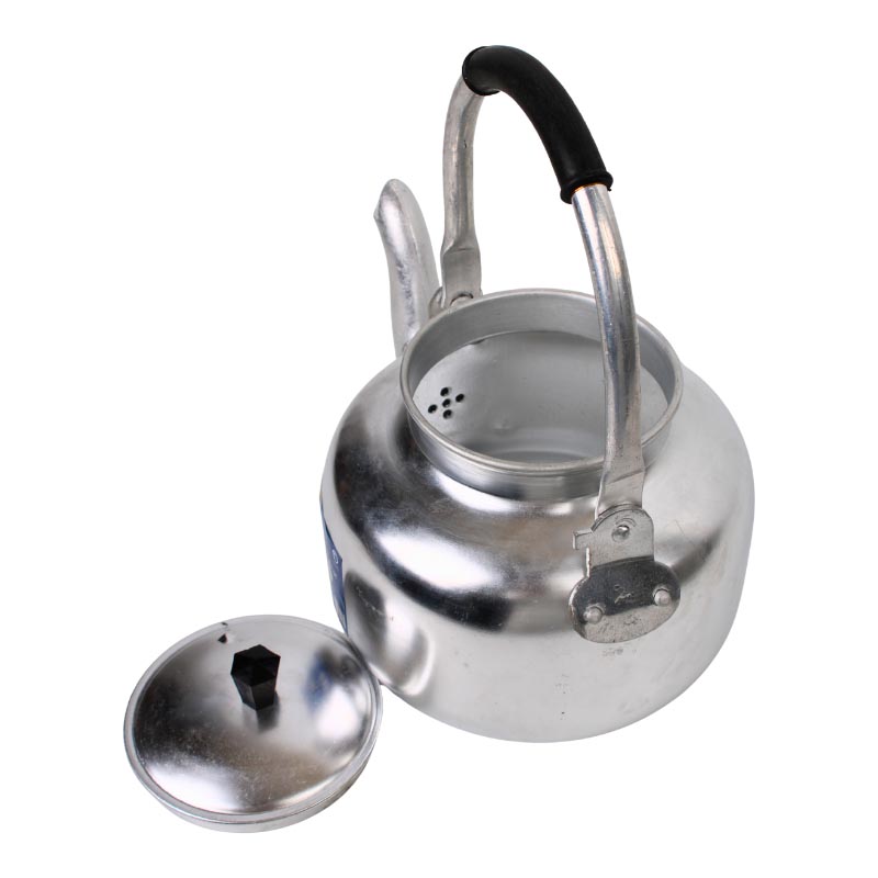 ابريق شاي المنيوم ابو تاج الاصلي دائري مقاس 14 – تصميم متين ومقاوم للتآكل