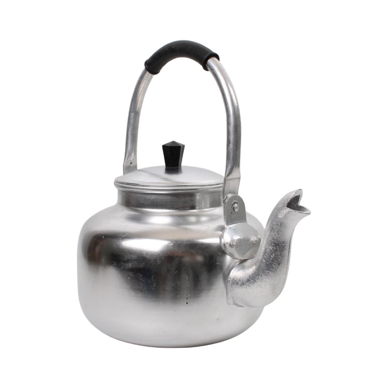 ابريق شاي المنيوم ابو تاج الاصلي دائري مقاس 14 – تصميم متين ومقاوم للتآكل