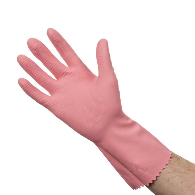 قفاز فيليدا حساس للأعمال المنزلية الدقيقة – مقاس كبير (L) من اللاتكس الطبيعي ببطانة قطنية داخلية