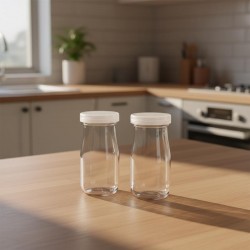 حزمة علب عصير وقهوة باردة بلاستيك بغطاء محكم – 12 حبة