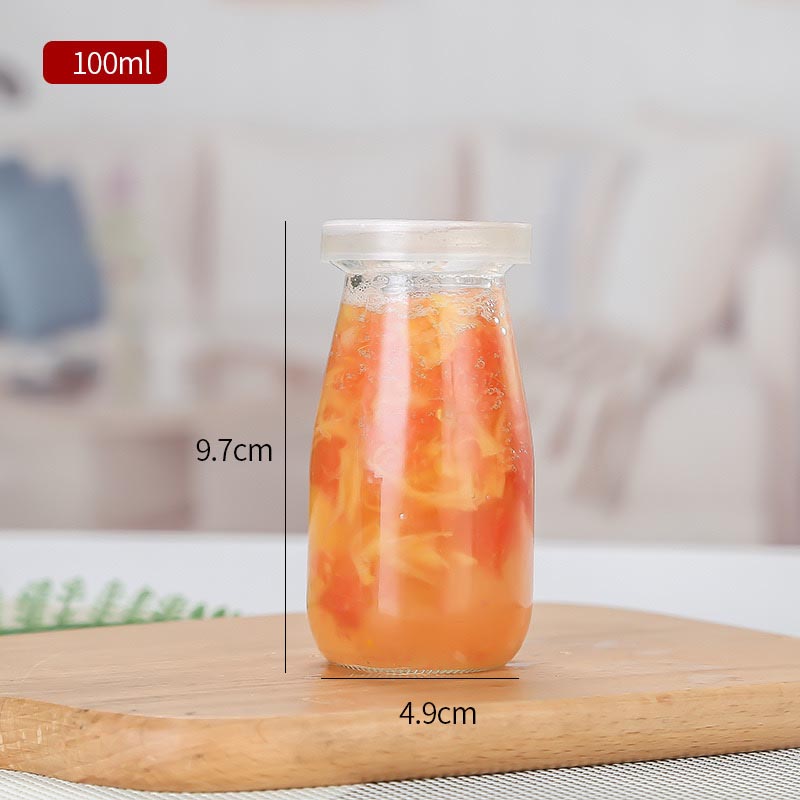 حزمة علب بلاستيك شفافة للعصير والقهوة الباردة – سعة 100 مل، مع أغطية محكمة الإغلاق، تحتوي على 12 علبة