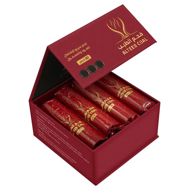 فحم الطيب سريع الاشتعال للاستخدام مع المباخر والعود والبخور – 80 قرص