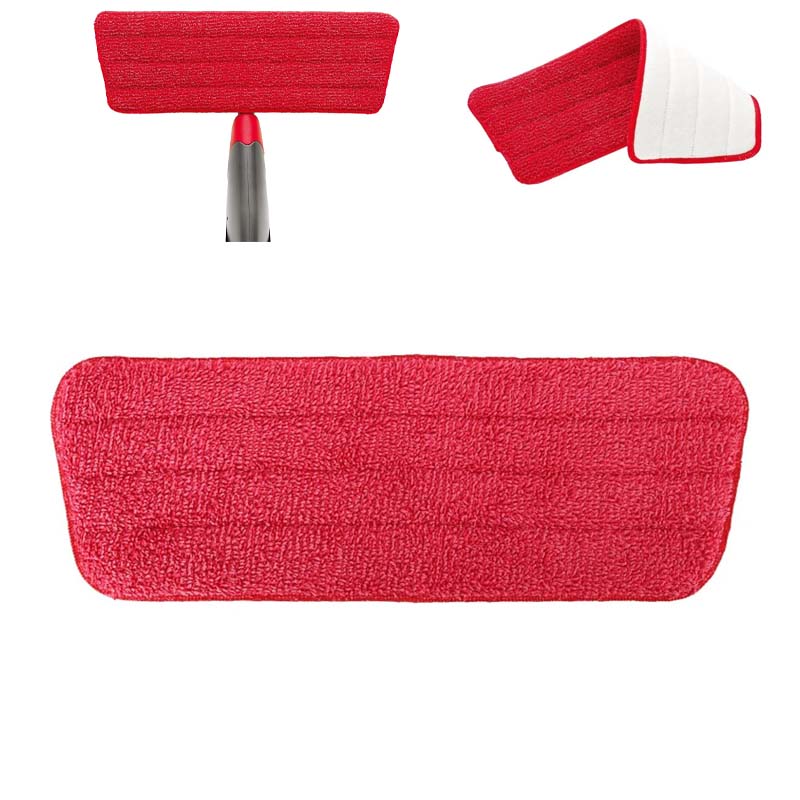 رأس ممسحة بديل باللون الأحمر – الطول 41 سم والعرض 13 سم، مناسب للاستخدام مع المماسح الأرضية القابلة للتبديل
