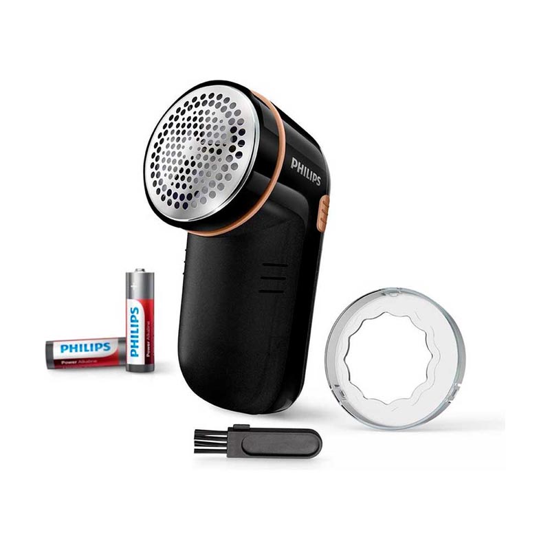 ماكينة ازالة الوبر من الاقمشة من فيليبس GC026/80 – تعمل ببطارية، بغطاء لضبط الارتفاع، باللون الاسود والبني