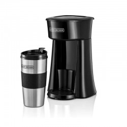 صانعة قهوة بلاك اند ديكر 360 مل مع كوب السفر – 650 واط – اسود