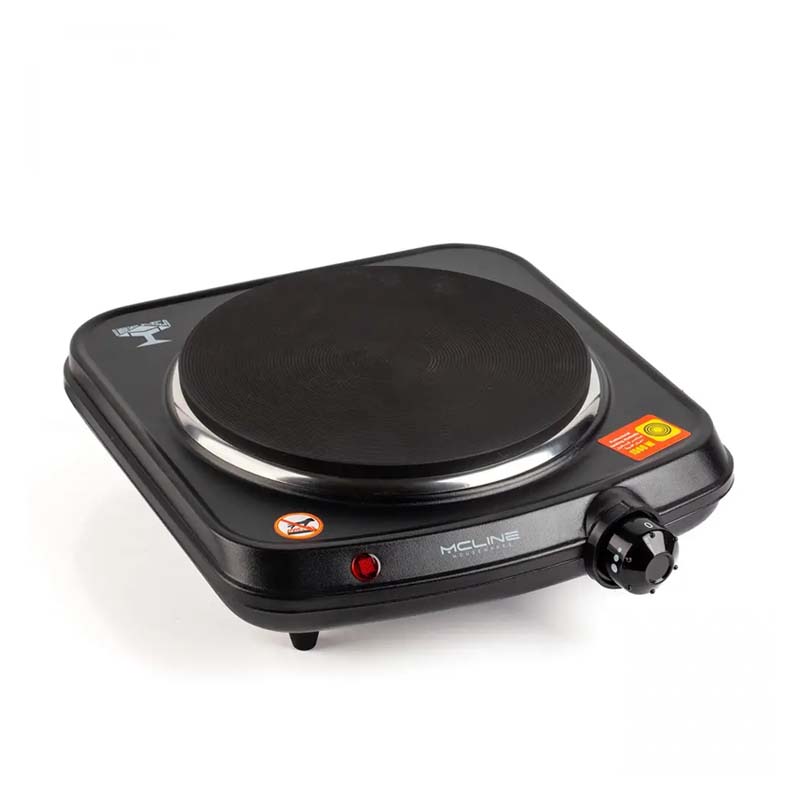 موقد كهربائي مكلاين حجر مفرد بقوة 1500 واط – تصميم متين بسطح حجر لتسخين وطهي الطعام بسرعة وكفاءة