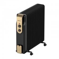 دفاية زيت ريبون 2500 واط – 15 ريشة، 3 مستويات تدفئة – حماية من الانقلاب