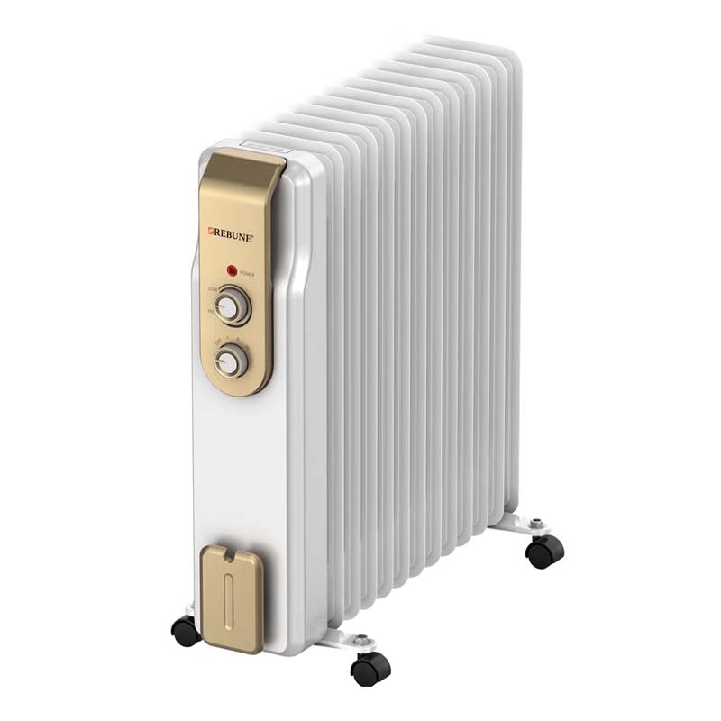 دفاية زيت كهربائية من ريبون بقوة 2500 واط | 13 ريشة تدفئة مع 3 مستويات حرارة – نظام حماية من الانقلاب – موديل RE-7-089