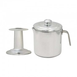 غلاية حليب المنيوم بغطاء ويد – مزودة بقطعة منع الطيشان – قطر 16 سم