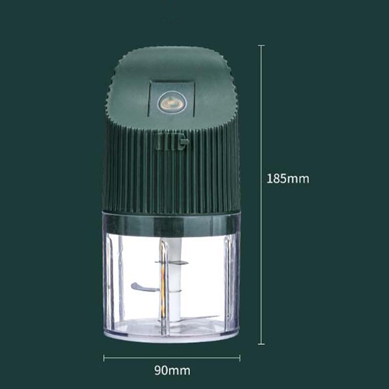 مفرمة طعام كهربائية متعددة الاستخدام قابلة للشحن عبر USB – تصميم مدمج مع غطاء مقاوم للانزلاق وشفرات حادة من الستانلس ستيل