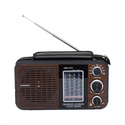 راديو أولسنمارك قابل للشحن 8 نطاقات مع بلوتوث وUSB وSD – موديل OMR1239BT