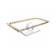 Glass Serving Tray with Golden Crystal Edges – 30×20×10 cm Glass Serving Tray with Golden Crystal Edges – 30×20×10 cm
