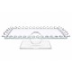 Glass Serving Tray with Gray Crystal Edges – 30×20×10 cm