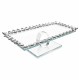 Glass Serving Tray with Gray Crystal Edges – 30×20×10 cm