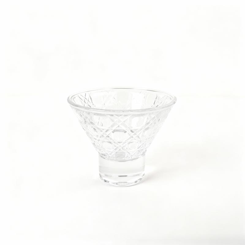 كأس زجاجي لتقديم الآيس كريم والحلويات – تصميم دائري أنيق بقطر 10 سم وارتفاع 8.5 سم